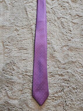 14th & Union purple dotted skinny tie
